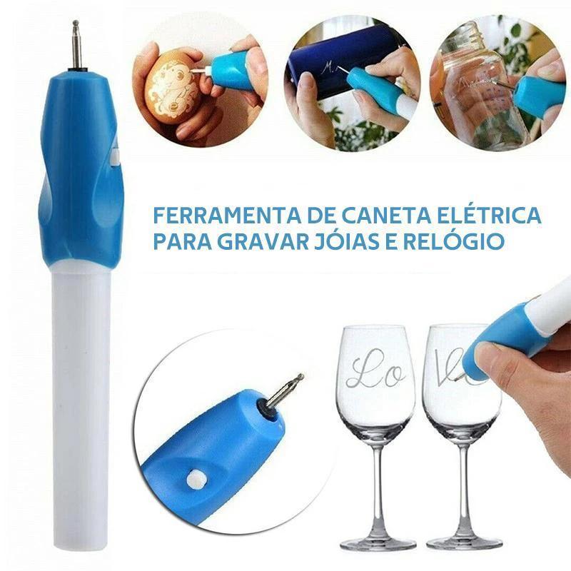 Caneta De Gravação Elétrica – Para Gravar em Várias Superfícies