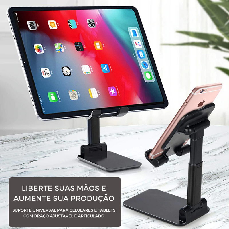 Suporte Celular e Tablet –  Dobrável, Ergonômico e Portátil