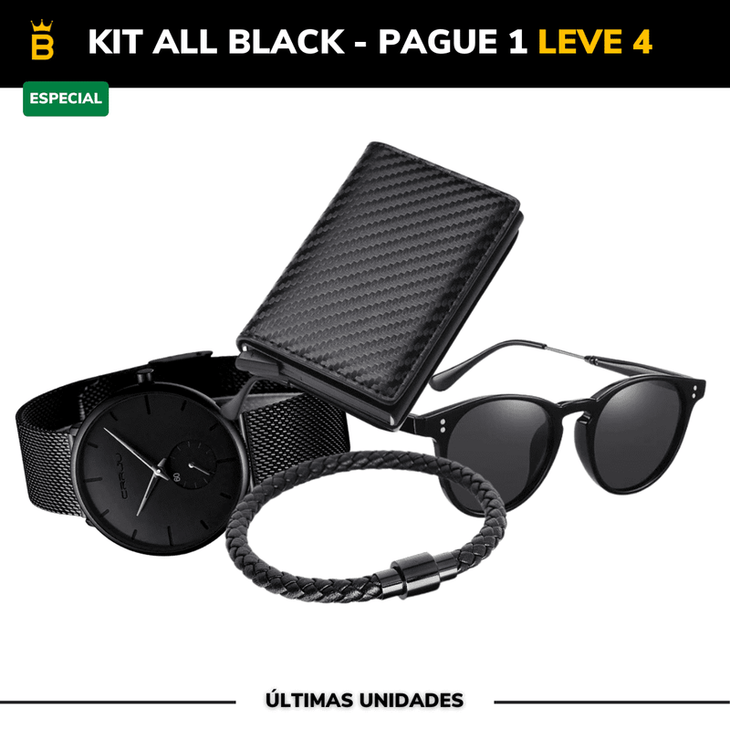 Kit Masculino All Black - (PAGUE 1 LEVE 4)