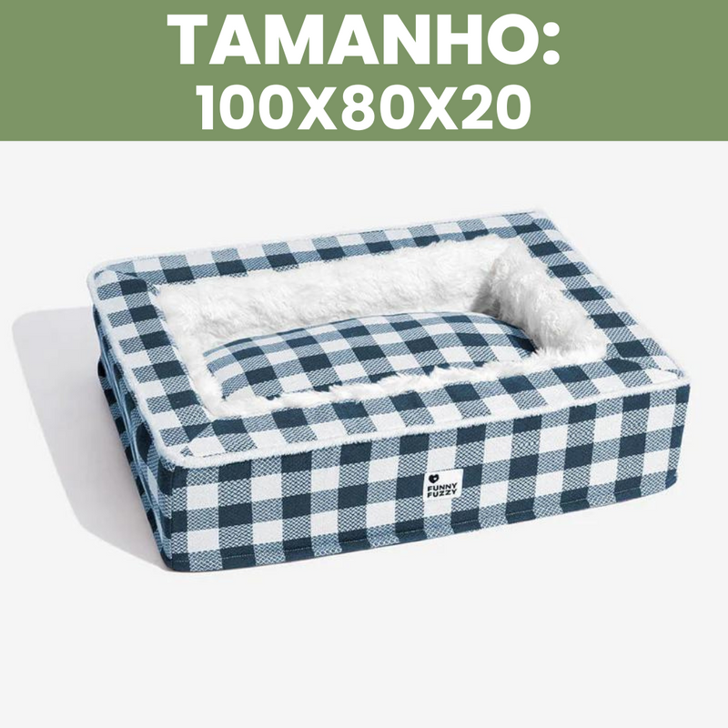 CAMINHA ACONCHEGANTE FUZZY™ - Conforto e Estilo Tartan Para seu Pet + Brinde: Anti Odor [🌟OFERTA EXCLUSIVA HOJE]