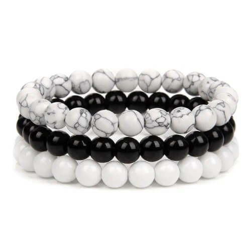 Kit de Pulseiras Masculinas Onix