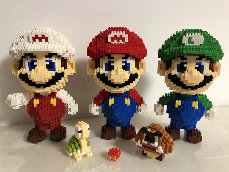 Mini blocos de Construção Super Mário Bros